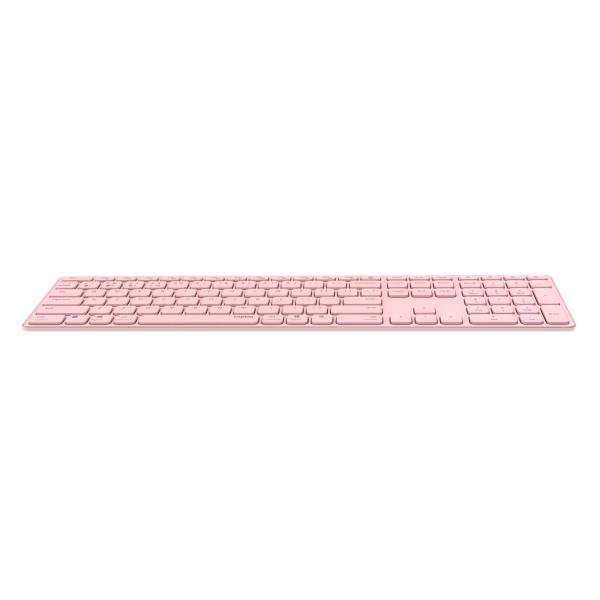 Rapoo E9800M Tastatur RF Wireless + Bluetooth QWERTZ Deutsch Pink (00220284)
