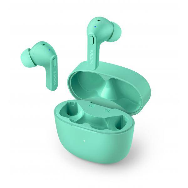 PHILIPS TAT2206BK/00 grün In-Ear Kopfhörer (Bluetooth, kabellos, IPX4)