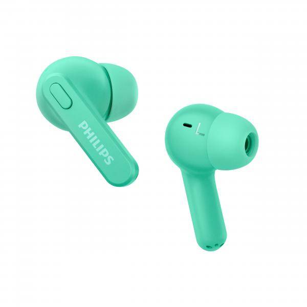 PHILIPS TAT2206BK/00 grün In-Ear Kopfhörer (Bluetooth, kabellos, IPX4)