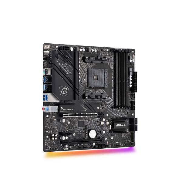 ASRock B550M PG Riptide Mainboard Sockel (PC) AMD AM4 Formfaktor (Details) Micro-ATX Mainboard-Chipsatz AMD® B550