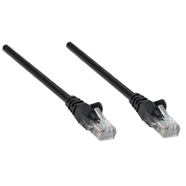 Intellinet 342100 RJ45 Netzwerkkabel, Patchkabel CAT 6 U/UTP 15.00 m Schwarz 1 St.