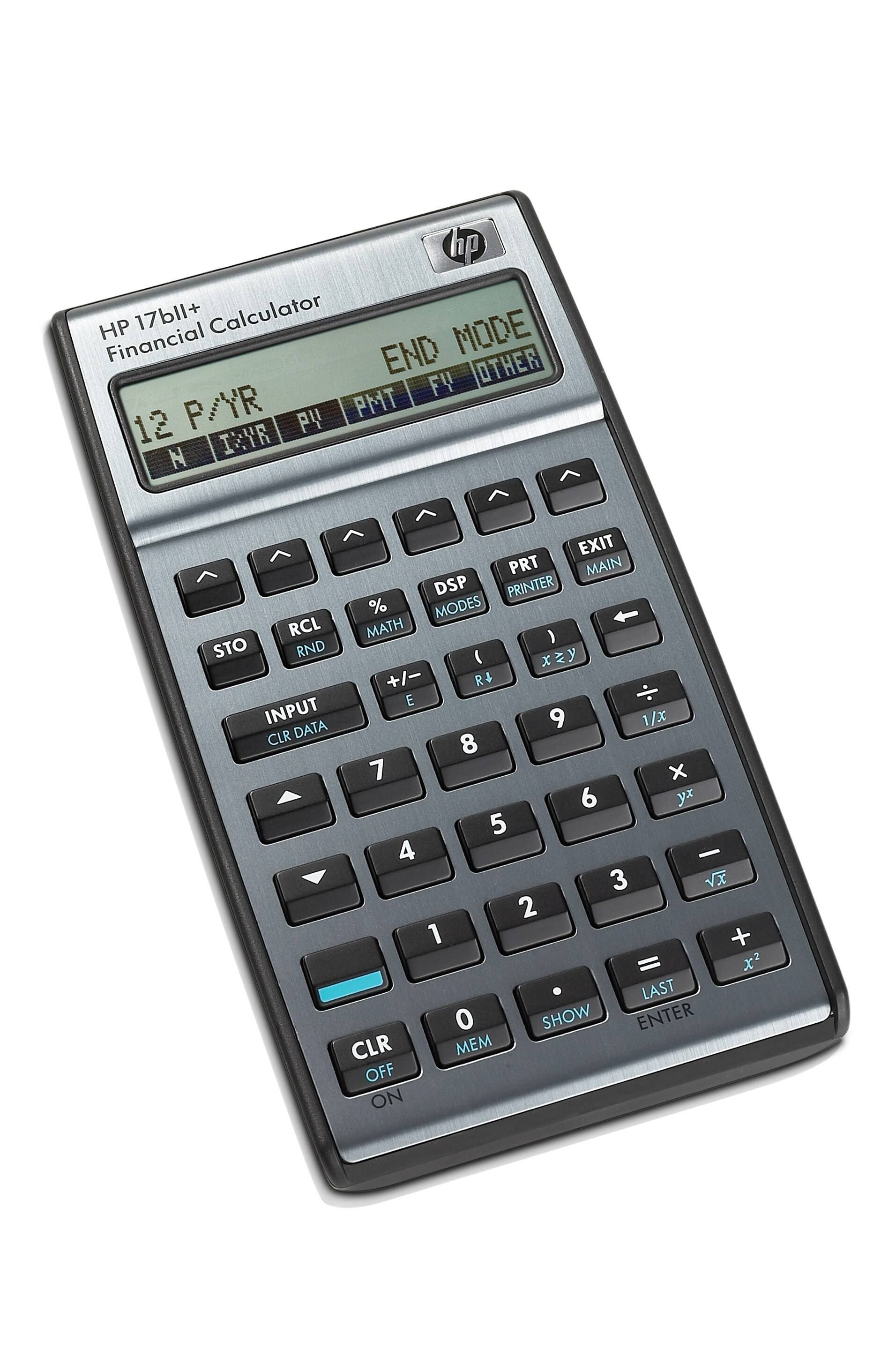HP - 17bII+ Finanzrechner anthrazit