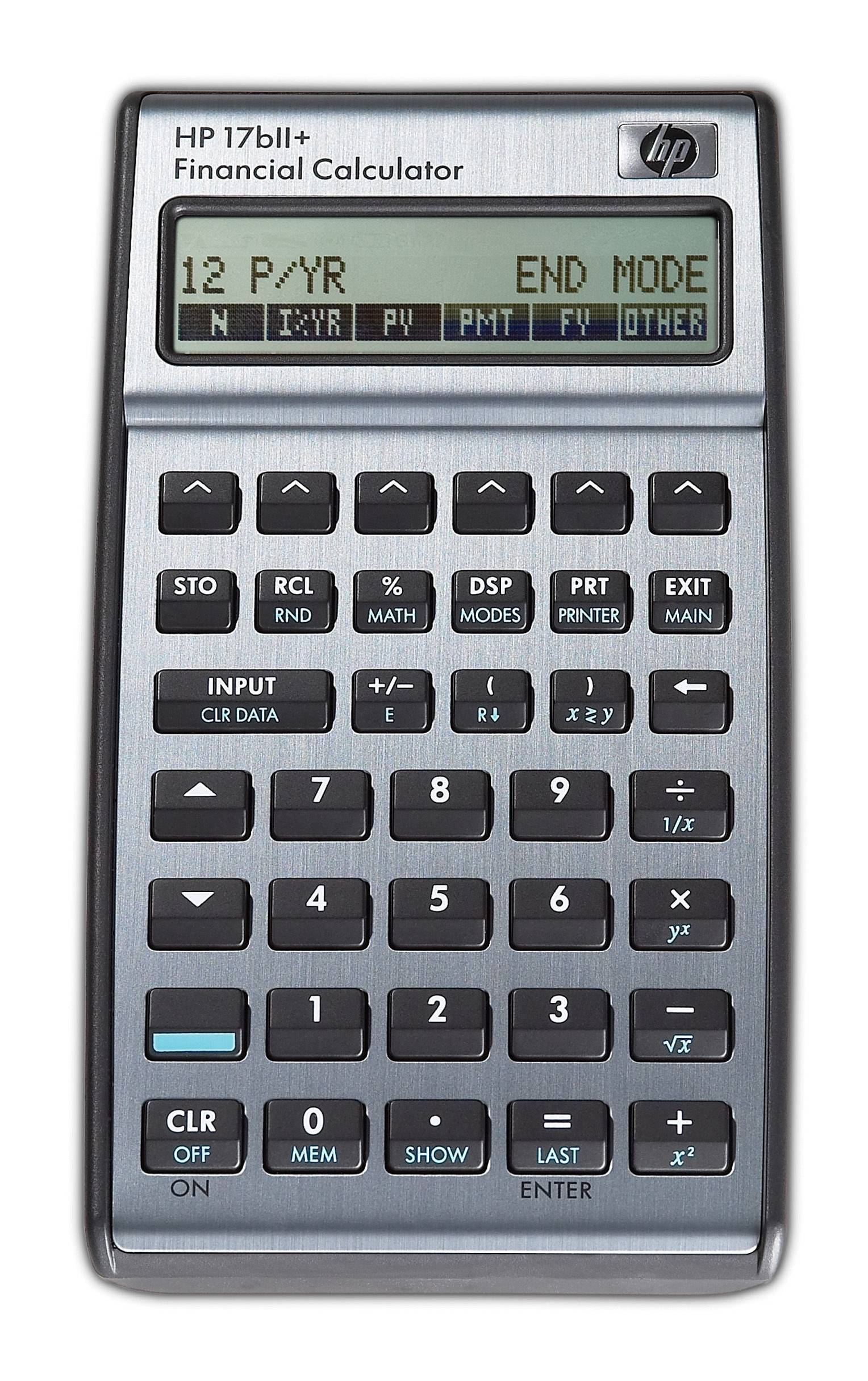 HP - 17bII+ Finanzrechner anthrazit
