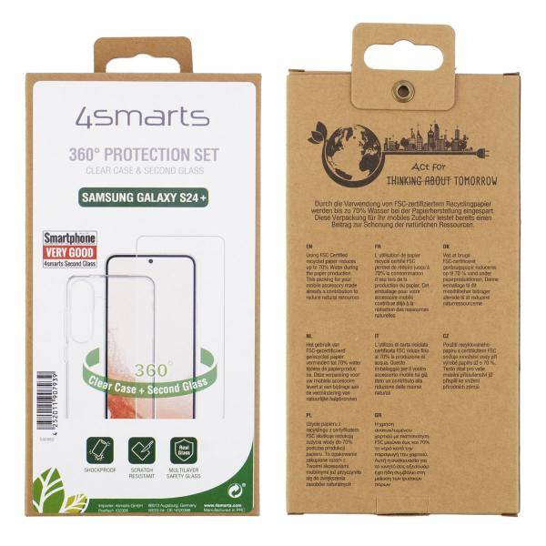 4smarts 360° Protection Set für Samsung Galaxy S24+ - (Schutz-)hülle