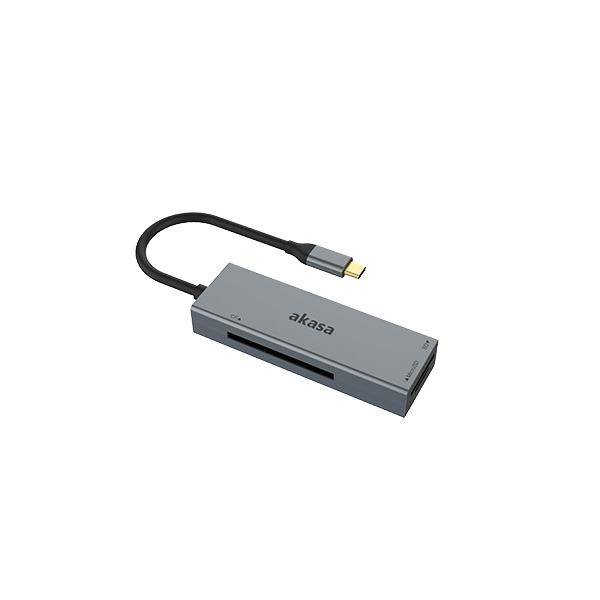 USB 3.2 Gen1 Type-C 3-in-1 Card Reader - silver