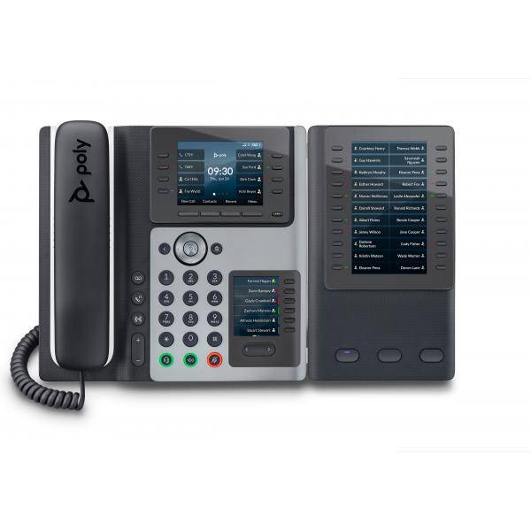 HP - Poly Edge E450 - VoIP-Telefon mit Rufnummernanzeige/Anklopffunktion