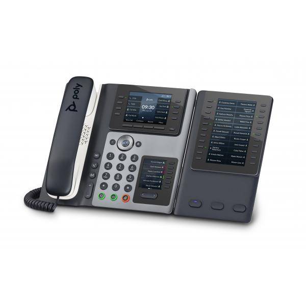 HP - Poly Edge E450 - VoIP-Telefon mit Rufnummernanzeige/Anklopffunktion