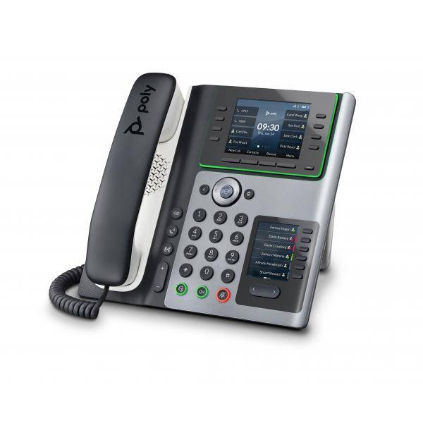 HP - Poly Edge E450 - VoIP-Telefon mit Rufnummernanzeige/Anklopffunktion