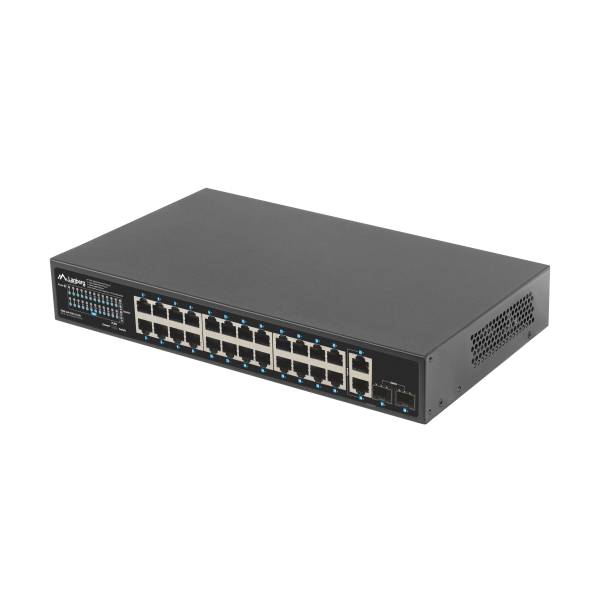 LANBERG Switch 24-Port 1GB PoE+/2xGB 2xSFP Rack 19" 250W