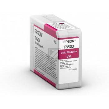 Epson T8503 - 80 ml - Vivid Magenta - Original - Tintenpatrone - für SureColor P
