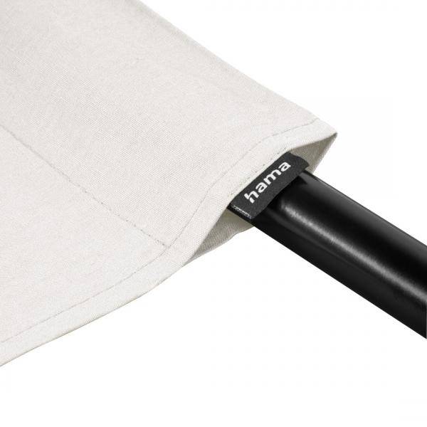 hama 00021156 Fotostudio-Hintergrund, Stoff, 2,95 x 6 m, Weiß