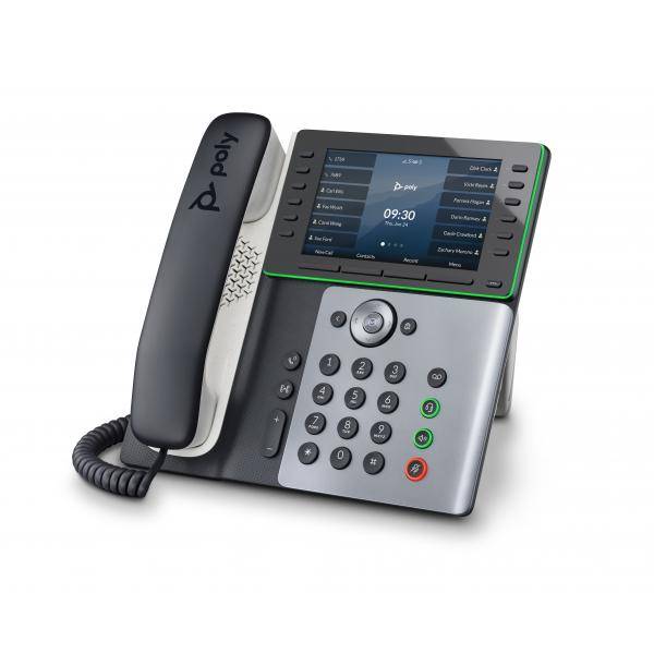 HP - Poly Edge E550 - VoIP-Telefon mit Rufnummernanzeige/Anklopffunktion