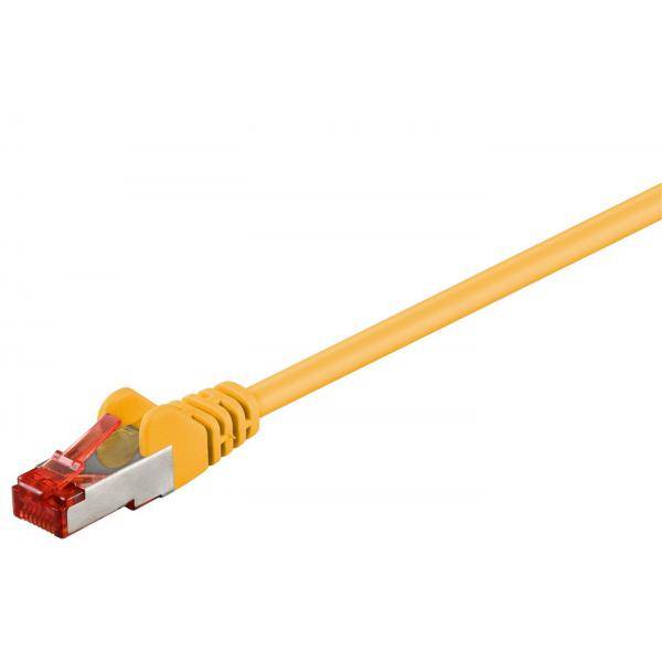 MicroConnect S/FTP CAT6 0.15m Yellow LSZH PiMF (Pairs in metal foil) 4x2xAWG 28, CU