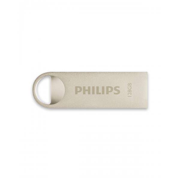 Philips Moon edition, 128 GB, USB Typ-A, 2.0, 20 MB/s, Ohne Deckel, Silber