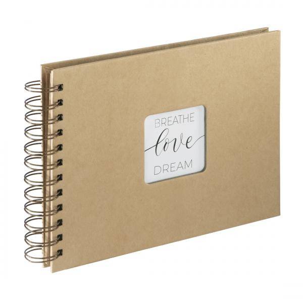 hama 00007210 Spiral-Album "Craft", 24x17 cm, 40 Kraftpapier-Seiten