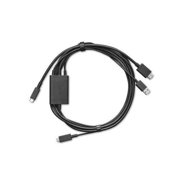 Wacom Video- / USB-Adapter - USB-C (M) zu USB, HDMI, USB-C (M)
