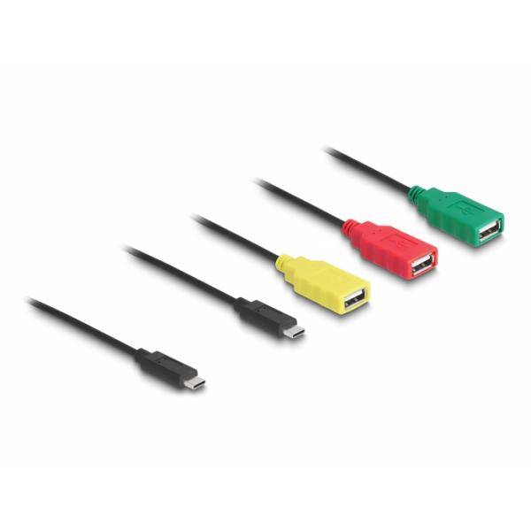 DeLOCK flexibler USB 2.0 Hub, 4 Port, USB St. C