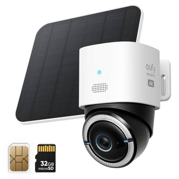 Eufy 4G LTE Überwachungskamera mit WLAN, 4K UHD T86P2321