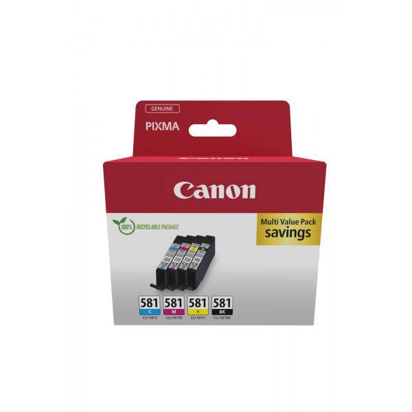 Canon CLI-581 Ink Cartridge C/M/Y/BK MULTI BL SEC Tintenpatrone Schwarz