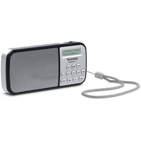 TechniSat Techniradio RDR Taschenradio DAB+, UKW AUX, USB Taschenlampe Silber