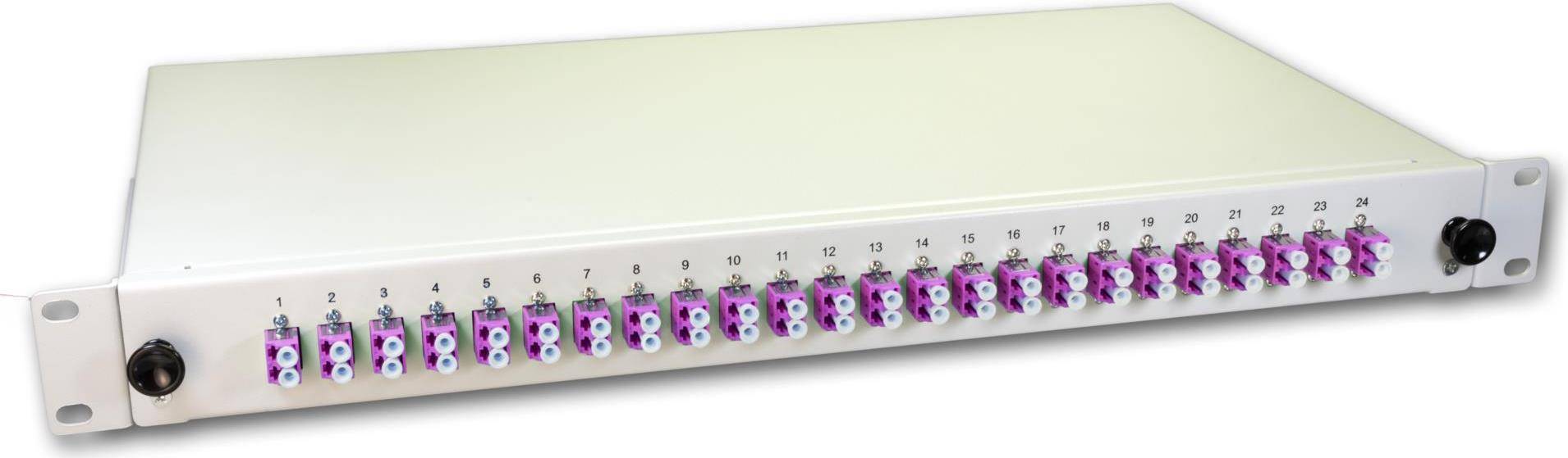 LWL Spleißbox 48 Fasern 24x DLC Multimode 50/OM4 Pigtail - Kabel - Netzwerk