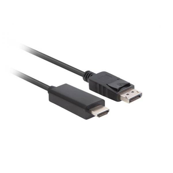 LANBERG Displayport (M)V1.1->HDMI(M) Kabel 1,0m schwarz Multimedia-Technik Displayport-Kabel Audio