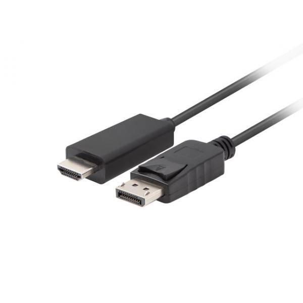 LANBERG Displayport (M)V1.1->HDMI(M) Kabel 5,0m schwarz Multimedia-Technik Displayport-Kabel Audio