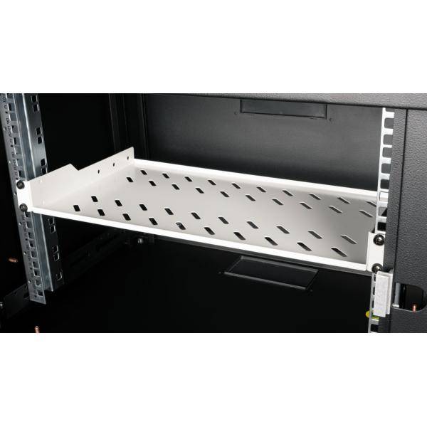 Rack - Regal - 400 mm - Hellgrau - 1U - 48.3 cm (19")