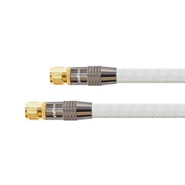 PYTHON SAT Antennenkabel - F-Stecker an F-Stecker - vergoldet - Schirmmaß 120dB