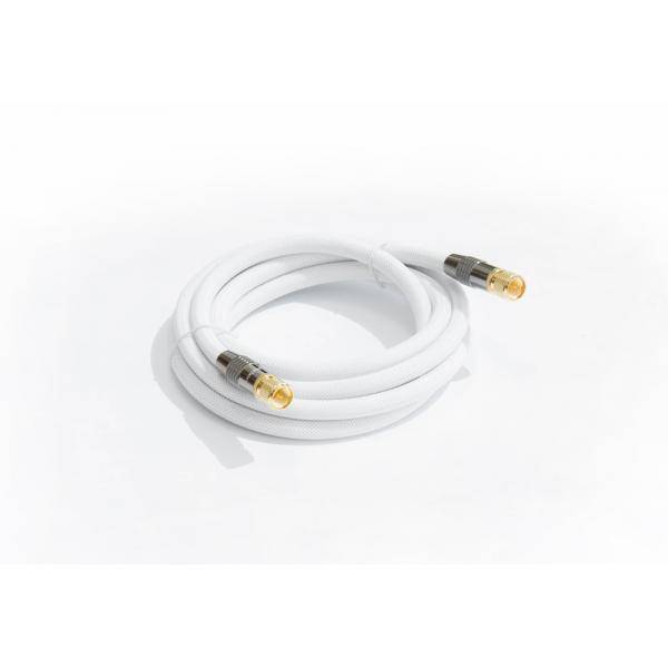 PYTHON SAT Antennenkabel - F-Stecker an F-Stecker - vergoldet - Schirmmaß 120dB