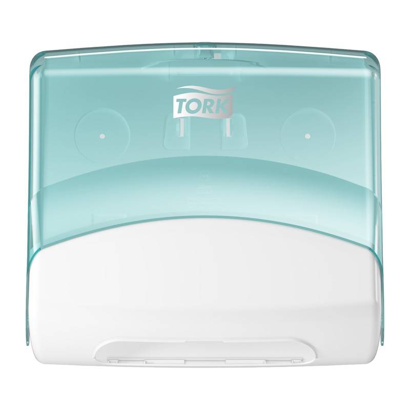 TORK 654000 Performance Handtuchspender Kunststoff Weiß, Türkis 1 St.