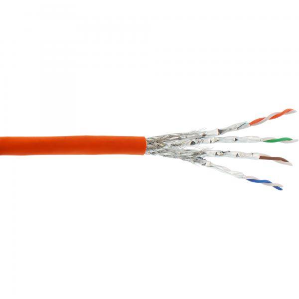 InLine® Verlegekabel Cat.7a, S/FTP (PiMF) 4x2x0,58 AWG23, 1200MHz, B2ca, 25m