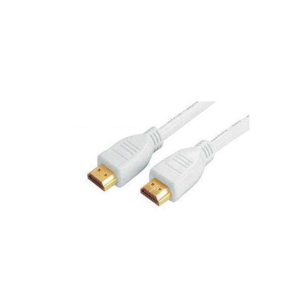 HDMI A-Stecker/HDMI A-Stecker verg. HEAC weiß 3m