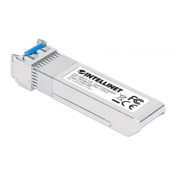 Intellinet 10 Gigabit SFP+ Mini-GBIC Transceiver für LWL-Kabel 10GBase-LRM LC Multimode-Port - Transceiver - Glasfaser