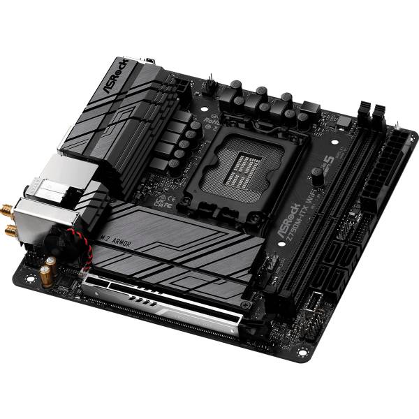 ASRock Z790M-ITX WiFi Mainboard Sockel (PC) Intel® 1700 Formfaktor (Details) Mini-ITX Mainboard-Chipsatz Intel® Z790
