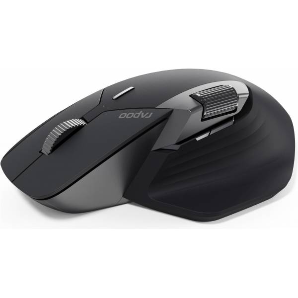 RAPOO - MT760L - rechts - Optisch - RF Wireless + Bluetooth - 3200 DPI - Schwarz - Grau