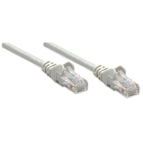 Intellinet 336758 RJ45 Netzwerkkabel, Patchkabel CAT 6 U/UTP 7.50 m Grau 1 St.