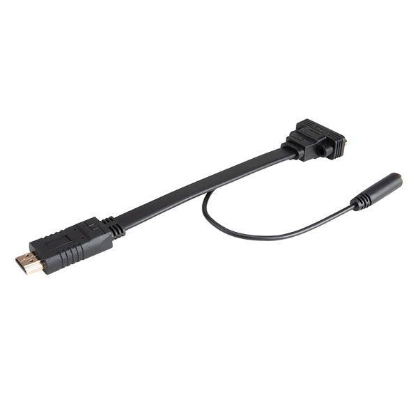 AK-CBHD18-20BK - - HDMI Typ A Standard - VGA D-Sub - männlich - Weiblich - Kabel
