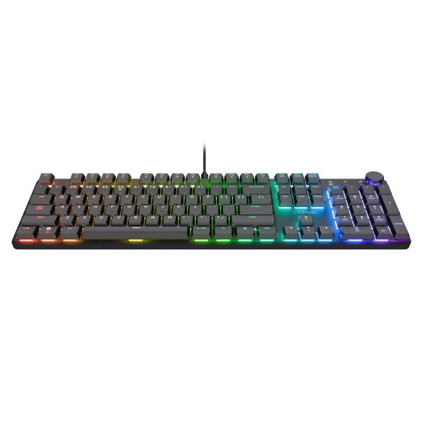 Trust GXT866 TORIX MECHANICAL Kabelgebunden Gaming-Tastatur Deutsch, QWERTZ Schwarz Beleuchtet
