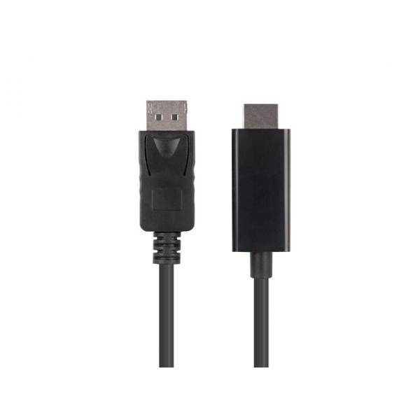 LANBERG Displayport (M)V1.1->HDMI(M) Kabel 3,0m schwarz Multimedia-Technik Displayport-Kabel