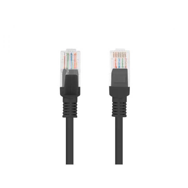 LANBERG Patchkabel CAT.5E UTP 20m Fluke Zertifikat schwarz Multimedia-Technik Cat5 Kabel Netzwerk