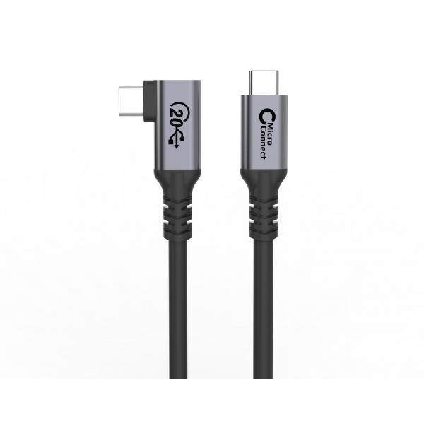 MicroConnect USB-Kabel - 24 pin USB-C (M)gerade zu 24 pin USB-C (M) gewinkelt -