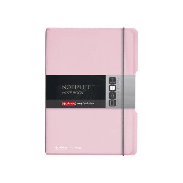 Notizheft my.book flex PP A5 40 Blatt kariert rose