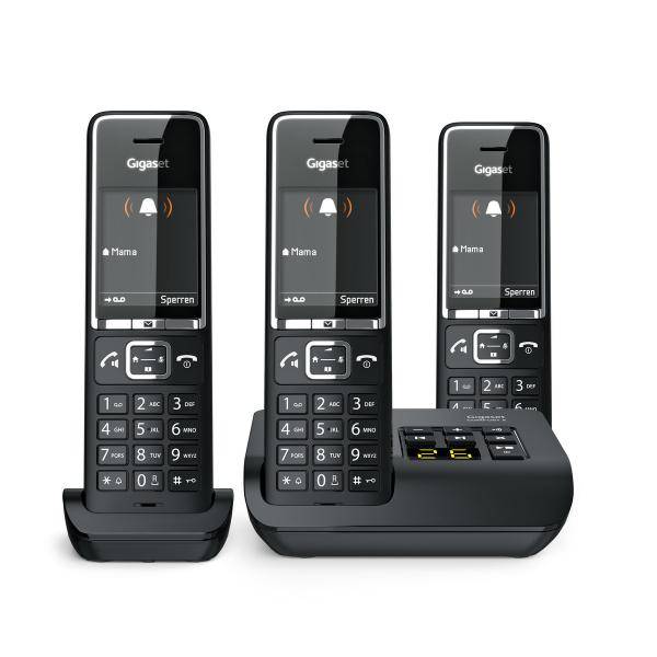 Gigaset COMFORT 550A, Analoges Telefon, Kabelloses Mobilteil, Freisprecheinrichtung, 200