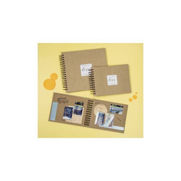 hama 00007211 Spiral-Album "Craft", 28x24 cm, 40 Kraftpapier-Seiten