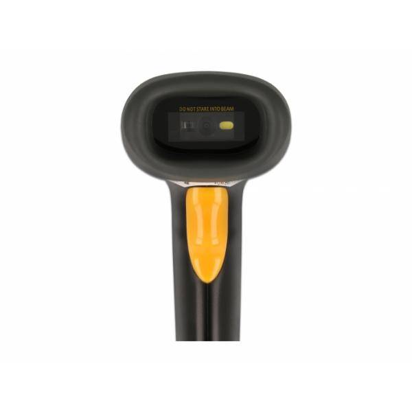 Delock 2.4 GHz Barcode Scanner 1D und 2D mit Ladestation - Mehrsprachig - Barcod