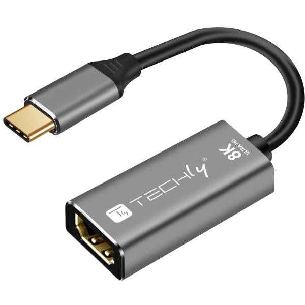 Techly Adapter Usb-C auf HDMI 2.1 IADAP-USBC-HDMI8 - Adapter - Digital/Daten