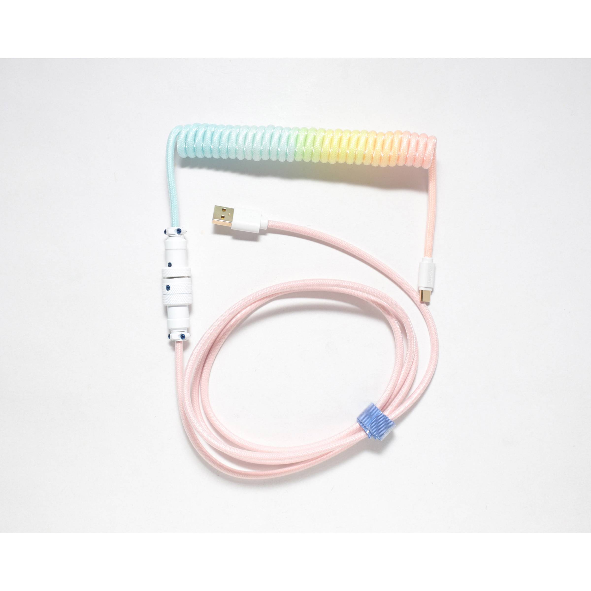 Ducky Premicord Cotton Candy Coiled Cable USB Typ C auf A - 1.8m - Kabel - Digit