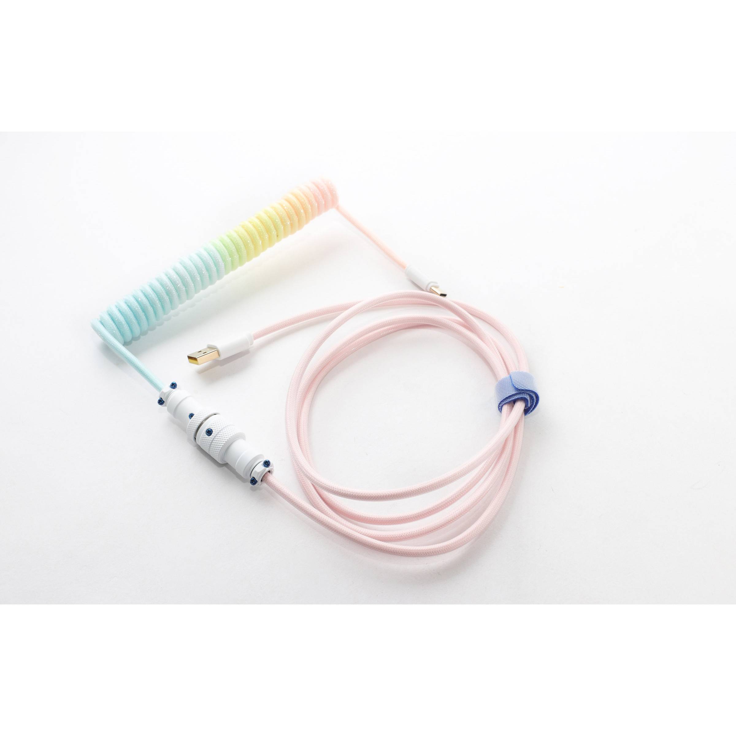 Ducky Premicord Cotton Candy Coiled Cable USB Typ C auf A - 1.8m - Kabel - Digit