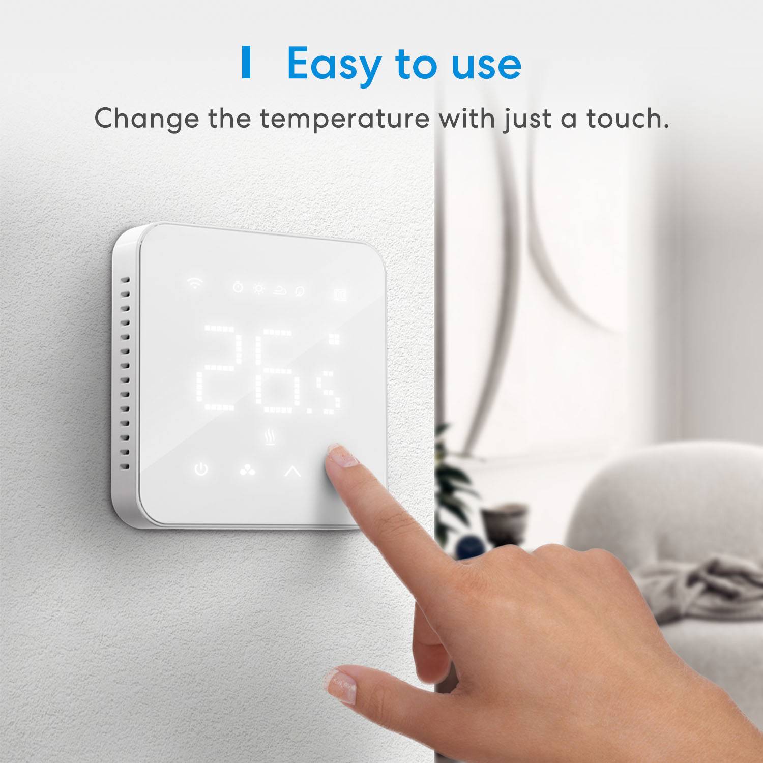 Smart WiFi Thermostat Meross MTS200BHK(EU) (HomeKit)